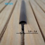 Уплотнитель врезной 525 (полусфера) для дверей и окон, TPE