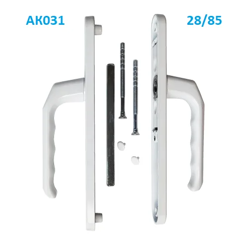 Ручка на планке AK031 85 мм белая
