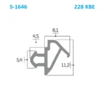 Уплотнитель KBE 228 S-1646