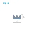 Самоклеящийся уплотнитель E 4х8