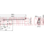 Доводчик Geze TS 3000 V з ковзною шиною