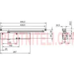 Доводчик Geze TS 5000 V со скользящей шиной