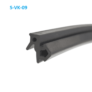 Чорний гумовий ущільнювач S-VK-09 з EPDM для металопластикових вікон Veka