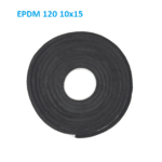 Самоклеючий ущільнювач EPDM 120 (10х15 мм), чорний мікропористий каучук в рулонах по 5 м
